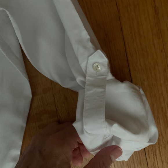 Peter Millar Sport Shirt Womens Button Down Large White NWT MSRP $105 - Picture 5 of 9
